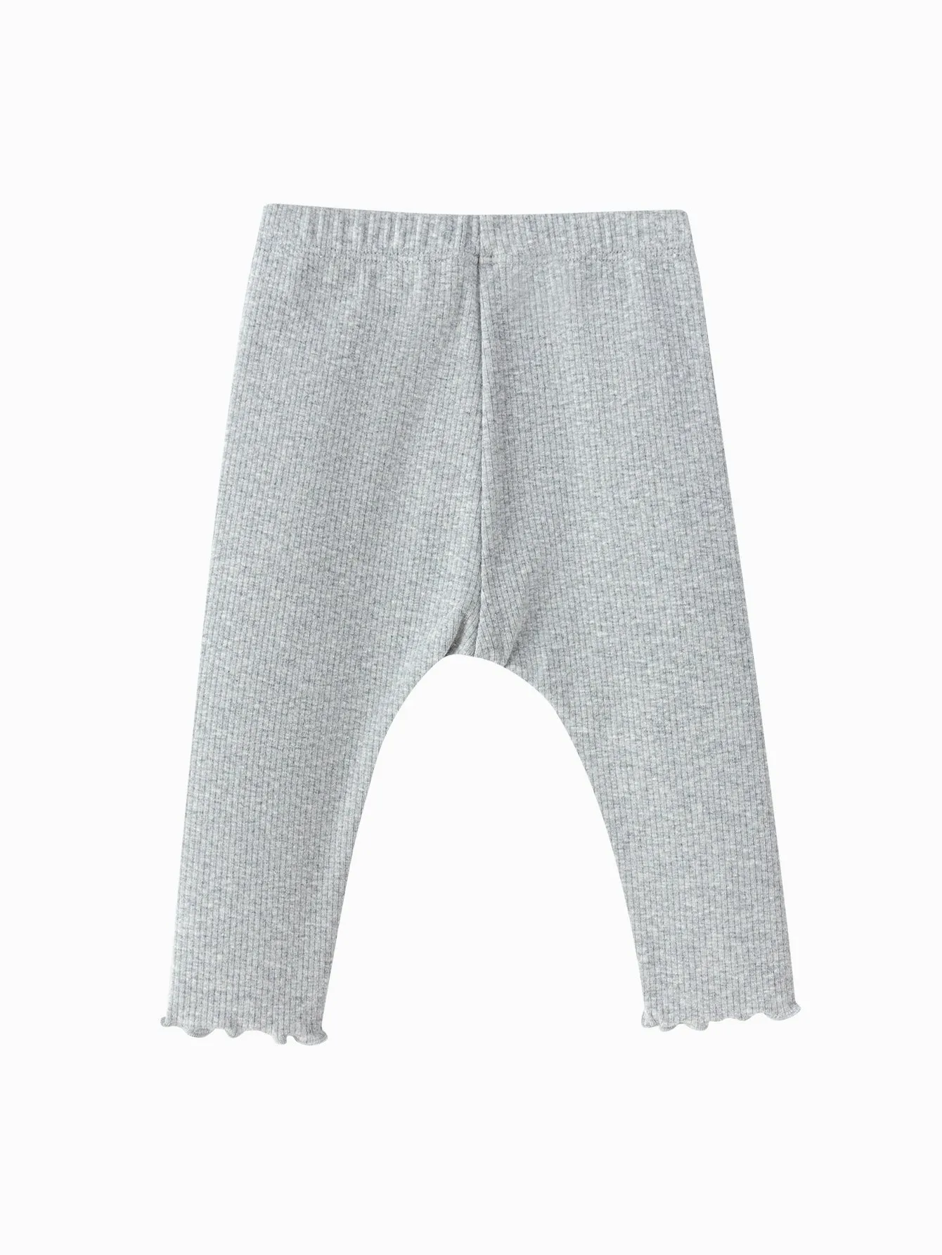 Girl Baby Clothes Light Gray Bow Legging
