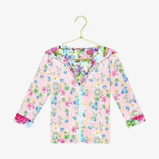 Girl's Bamboo Long Sleeve Reversible Jacket - Hadley (Floral)