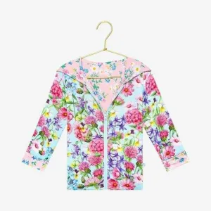 Girl's Bamboo Long Sleeve Reversible Jacket - Hadley (Floral)