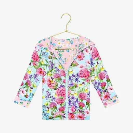 Girl's Bamboo Long Sleeve Reversible Jacket - Hadley (Floral)