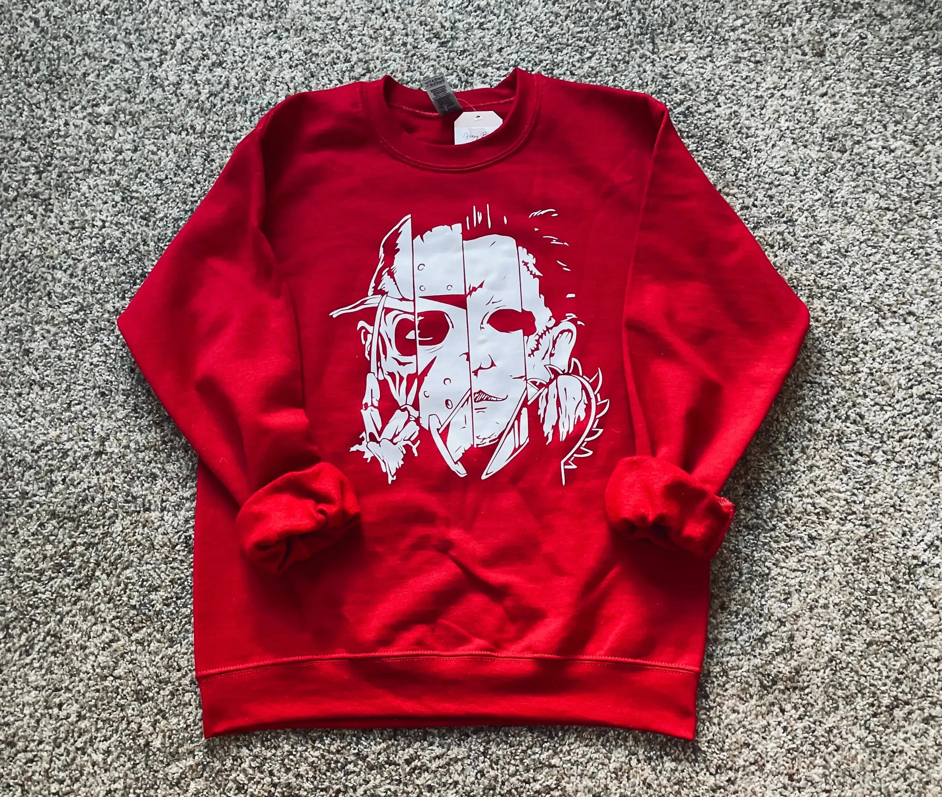 Horror Scene Red Sweater IN STOCK