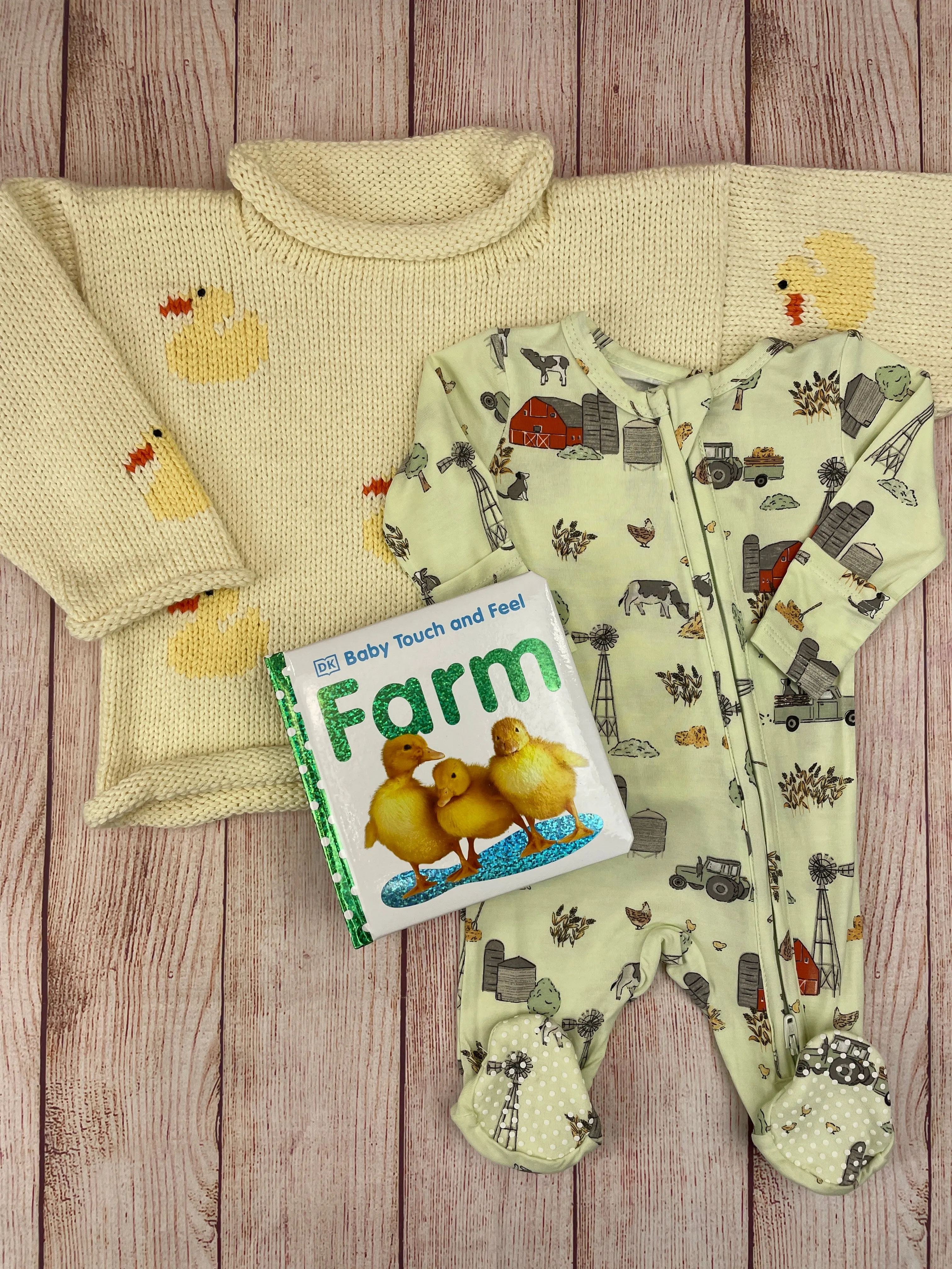 Ivory Ducks Roll Neck Sweater