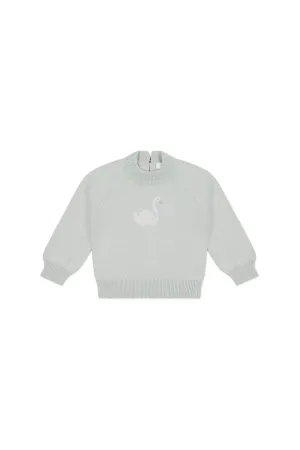 Jamie Kay Lucinda Jumper Ocean Spray Swan