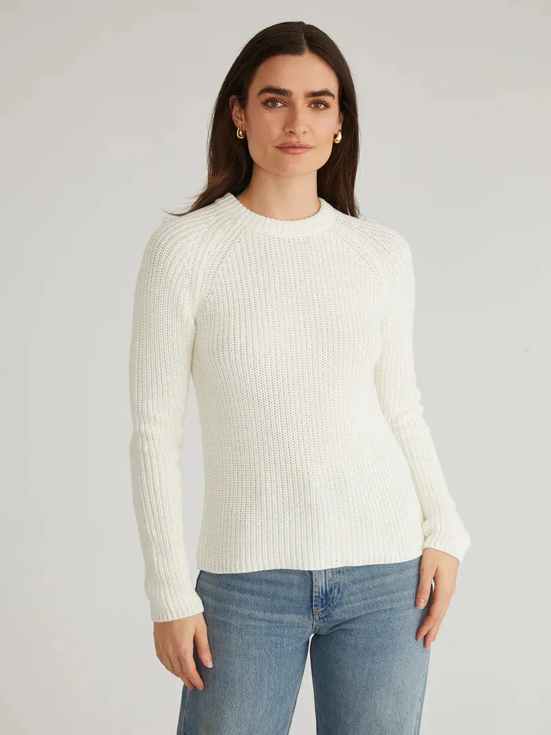 Jane Cotton Shaker Crewneck Sweater