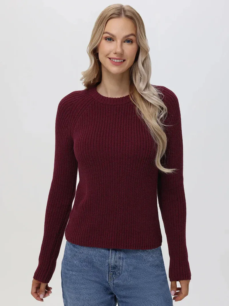 Jane Cotton Shaker Crewneck Sweater
