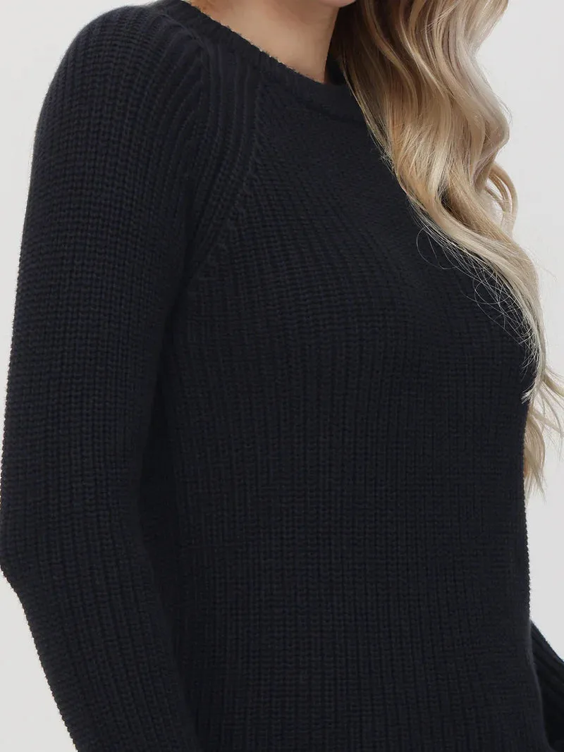 Jane Cotton Shaker Crewneck Sweater