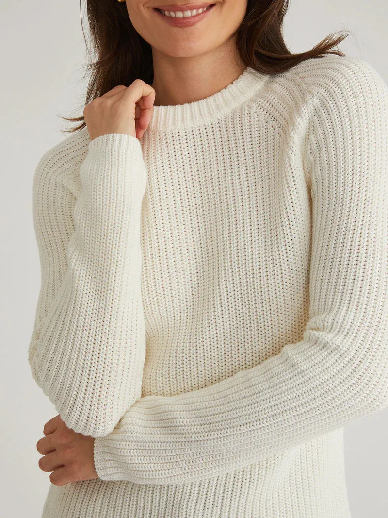 Jane Cotton Shaker Crewneck Sweater