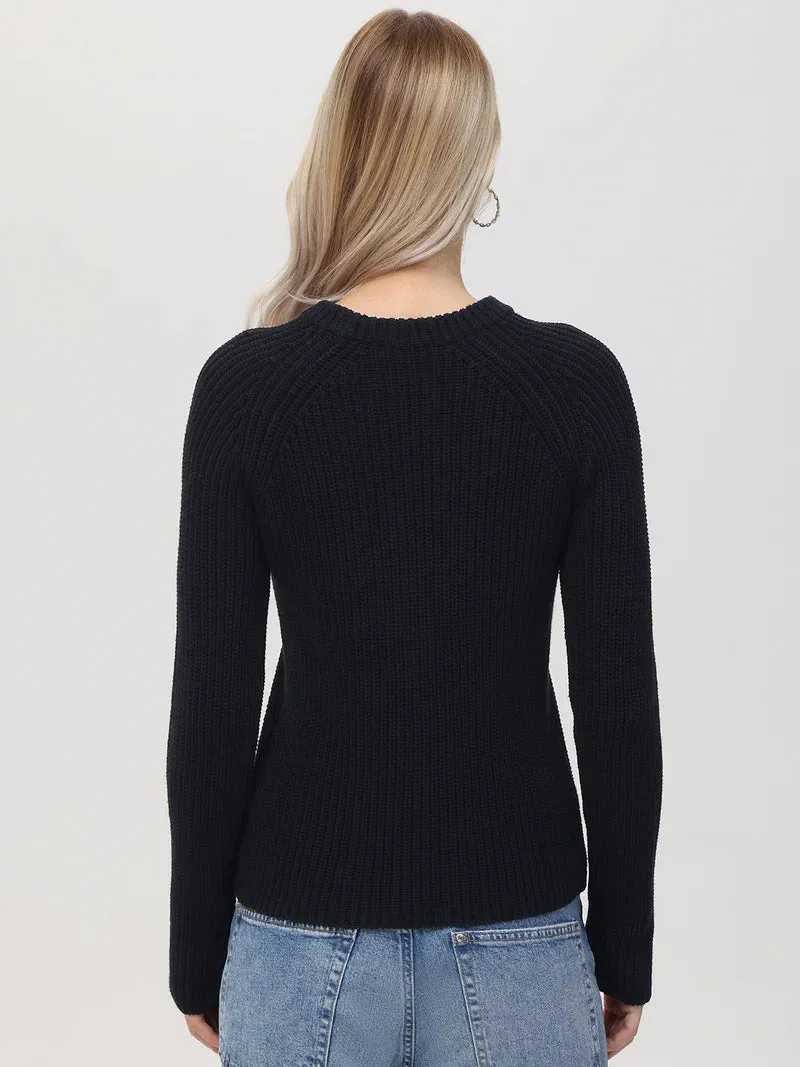 Jane Cotton Shaker Crewneck Sweater
