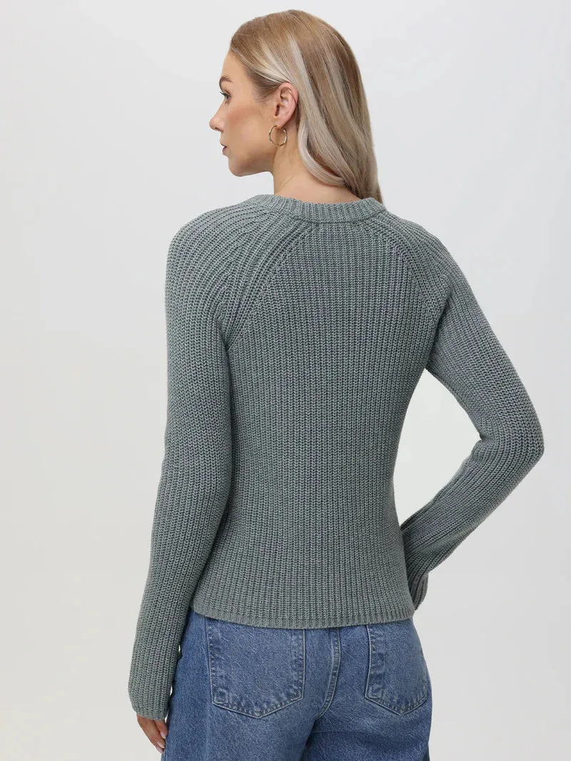 Jane Cotton Shaker Crewneck Sweater