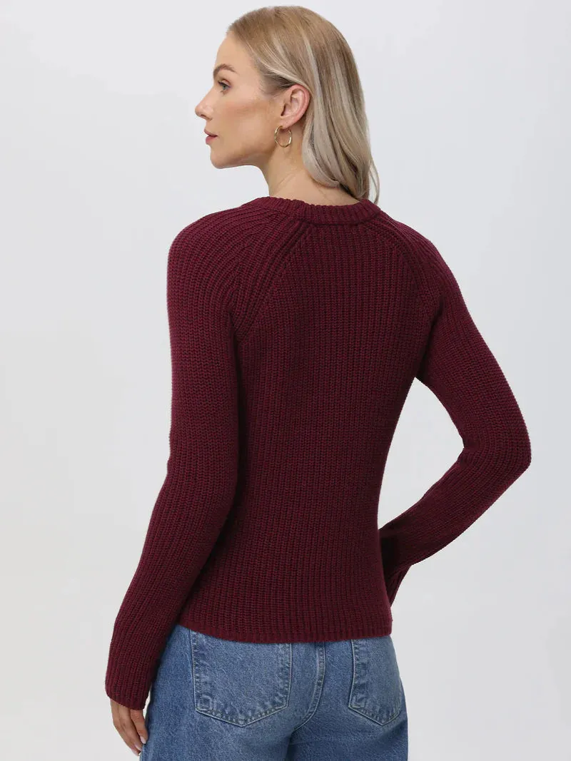 Jane Cotton Shaker Crewneck Sweater