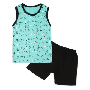 Kids Sandos Set Be Sailing Sea Green - Mini Charm