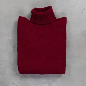 Laurence J. Smith Super Soft Seamless Roll Neck Pullover Bord Mix
