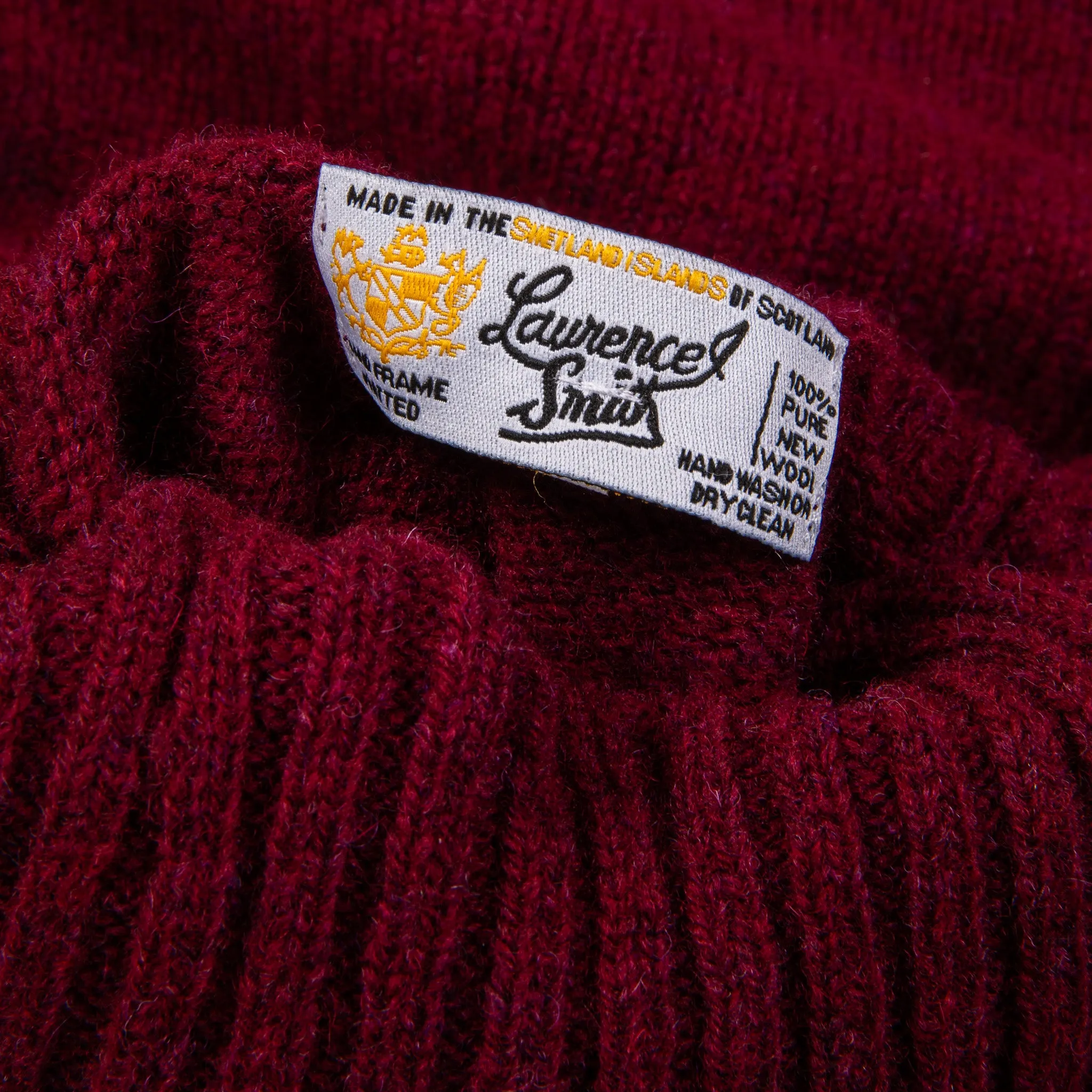 Laurence J. Smith Super Soft Seamless Roll Neck Pullover Bord Mix
