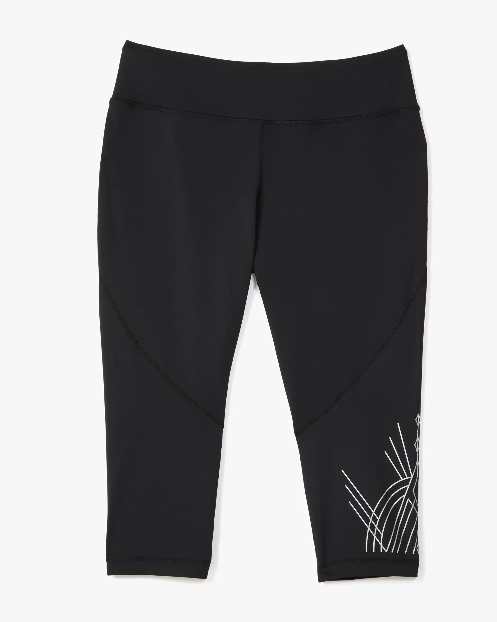 Lorna Capri Legging | Black / Pink