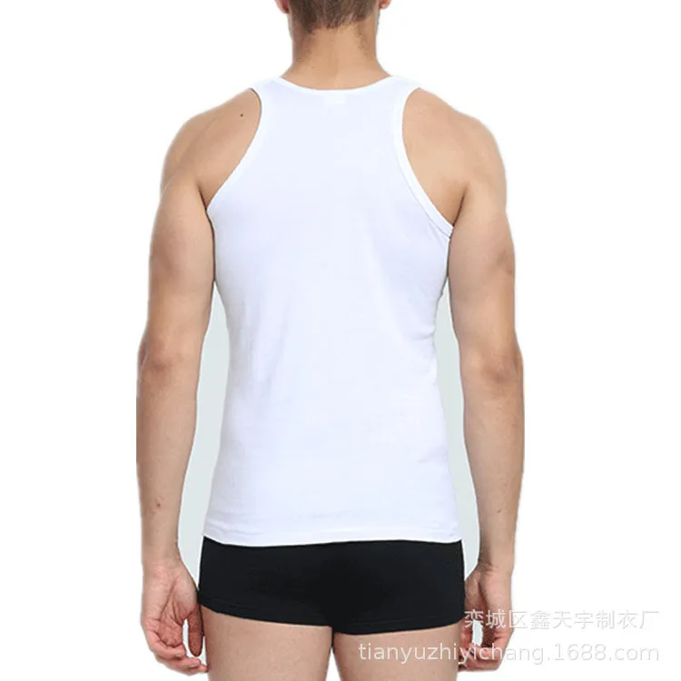 Men Tank Top Sporty Matching Stretchable Strap Tank Top