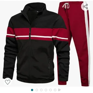 Men's 2 Piece Athletic Warm Jogging Suit