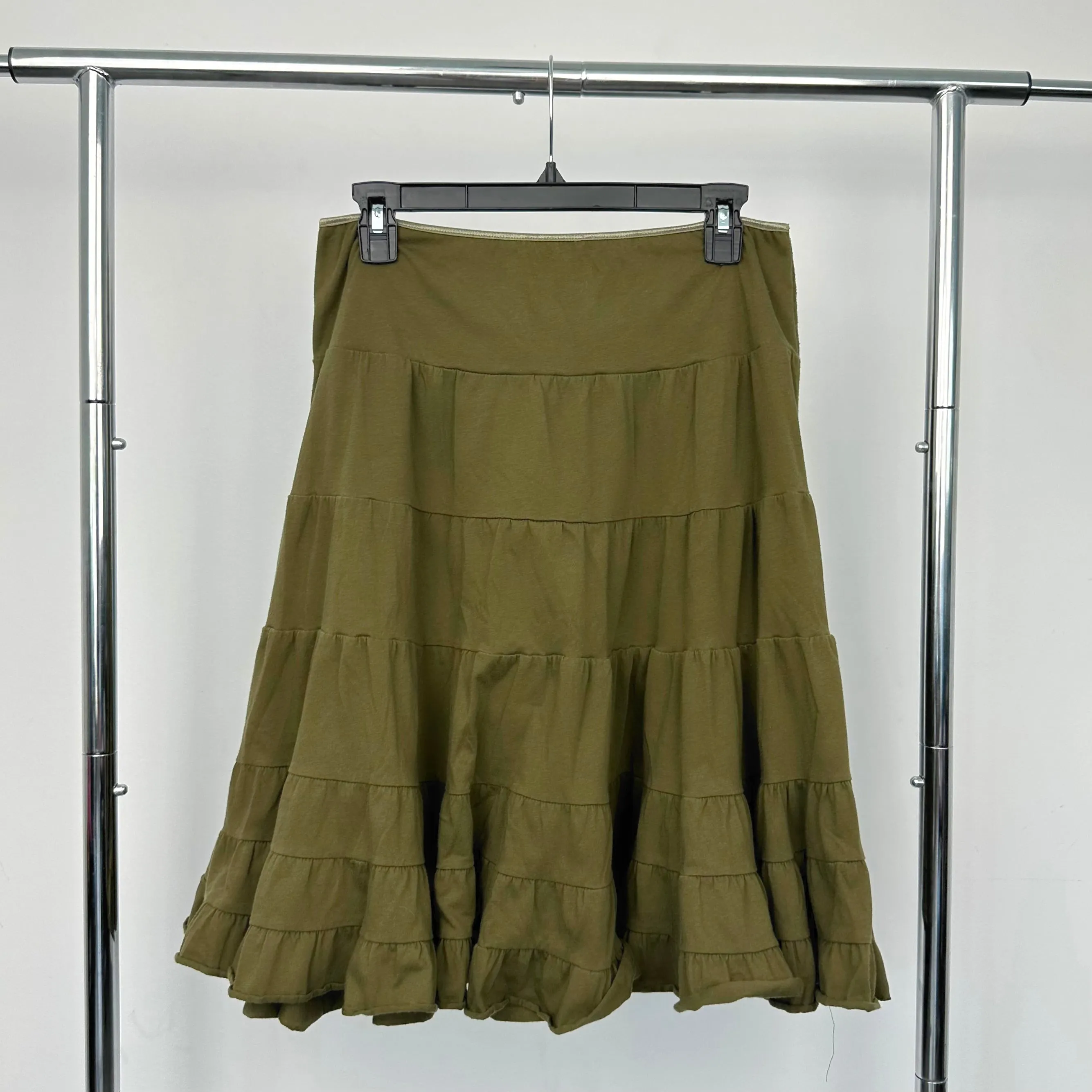 Moss Green Midi Skirt (S/M)