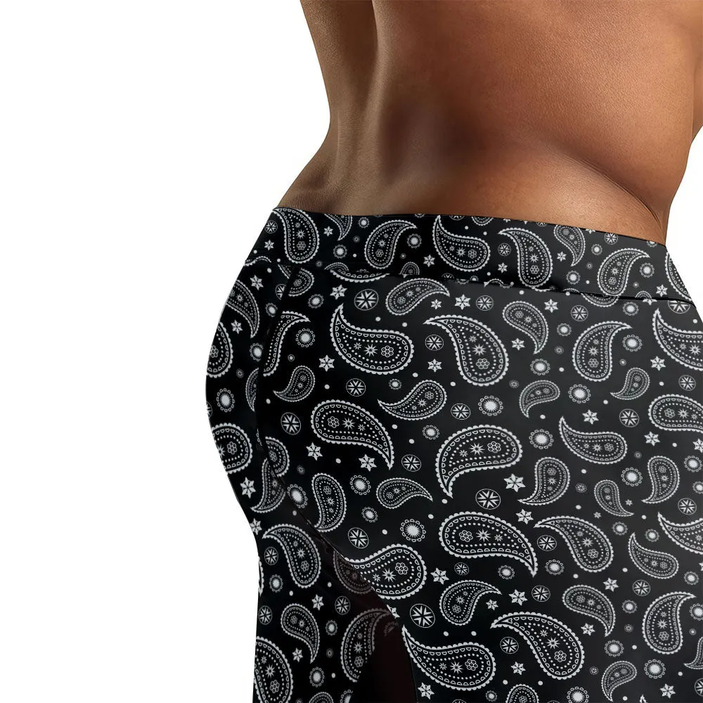 Mystic Paisley Men's Compression Leggings