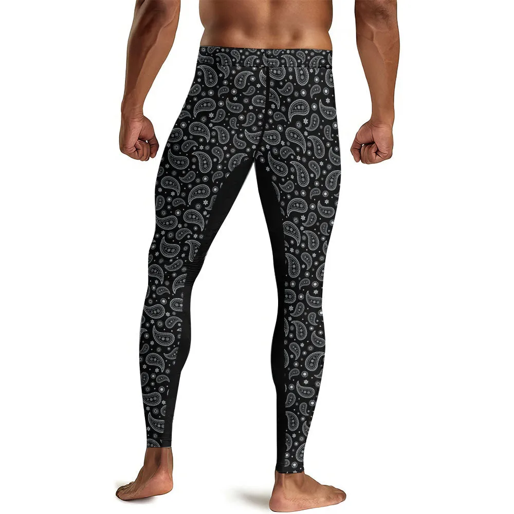 Mystic Paisley Men's Compression Leggings