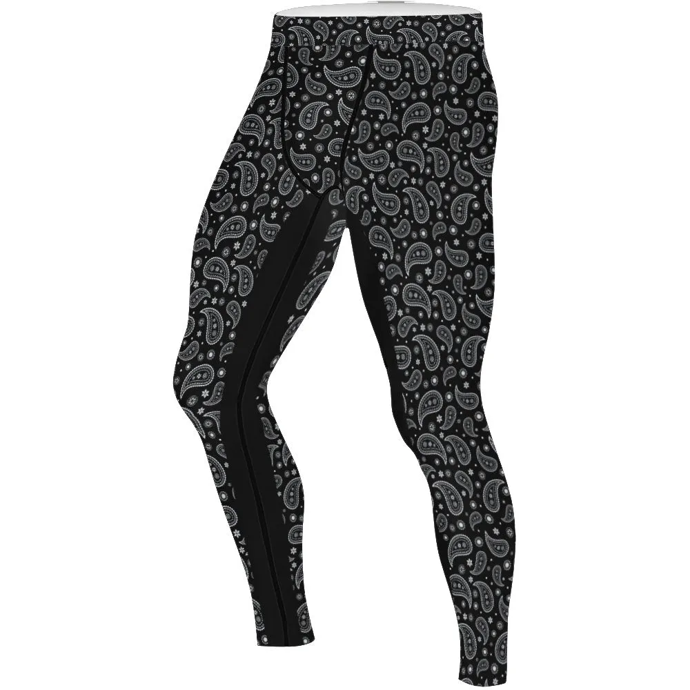 Mystic Paisley Men's Compression Leggings