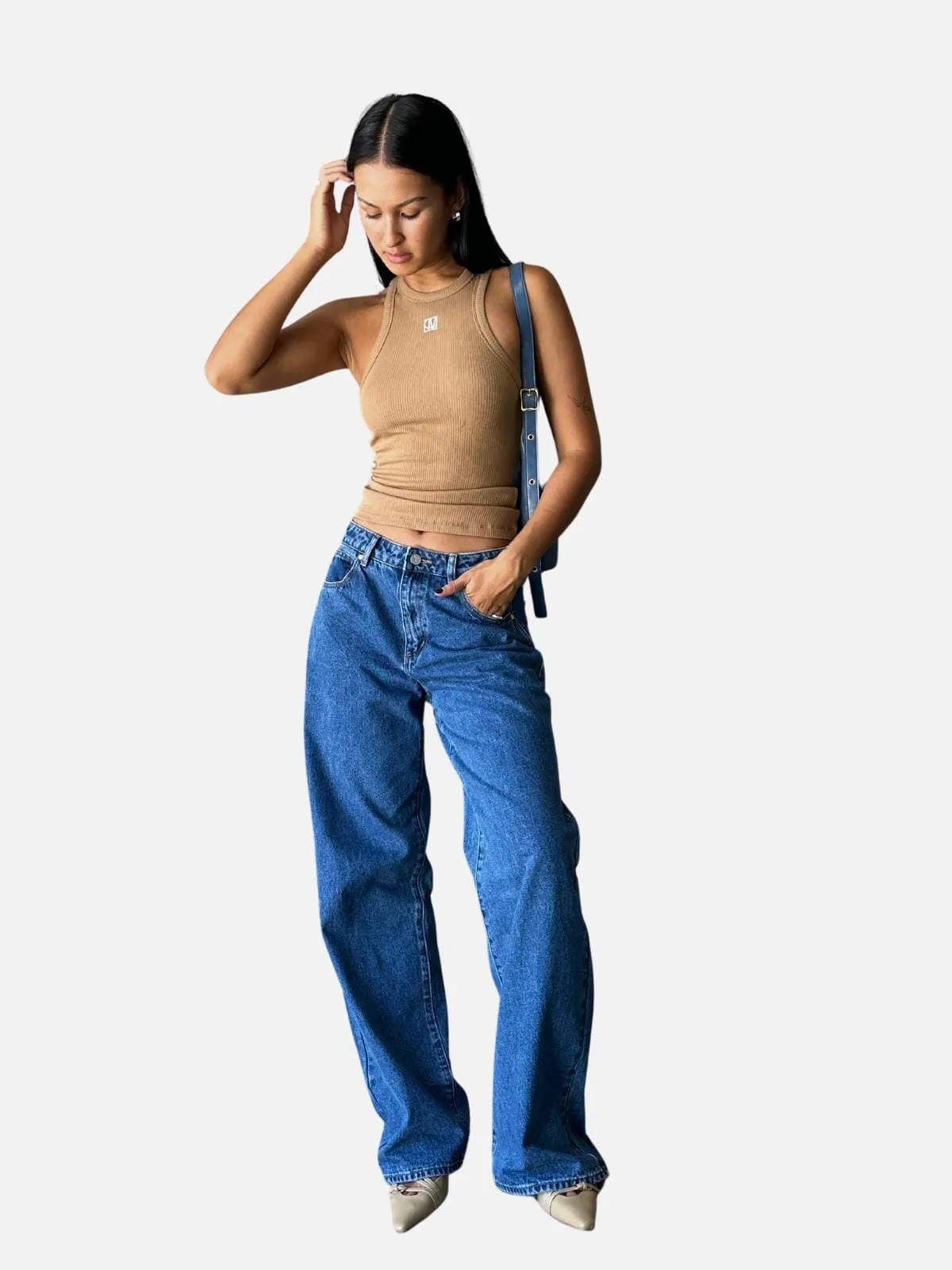 Nora Rib Tank - Soft Toffee