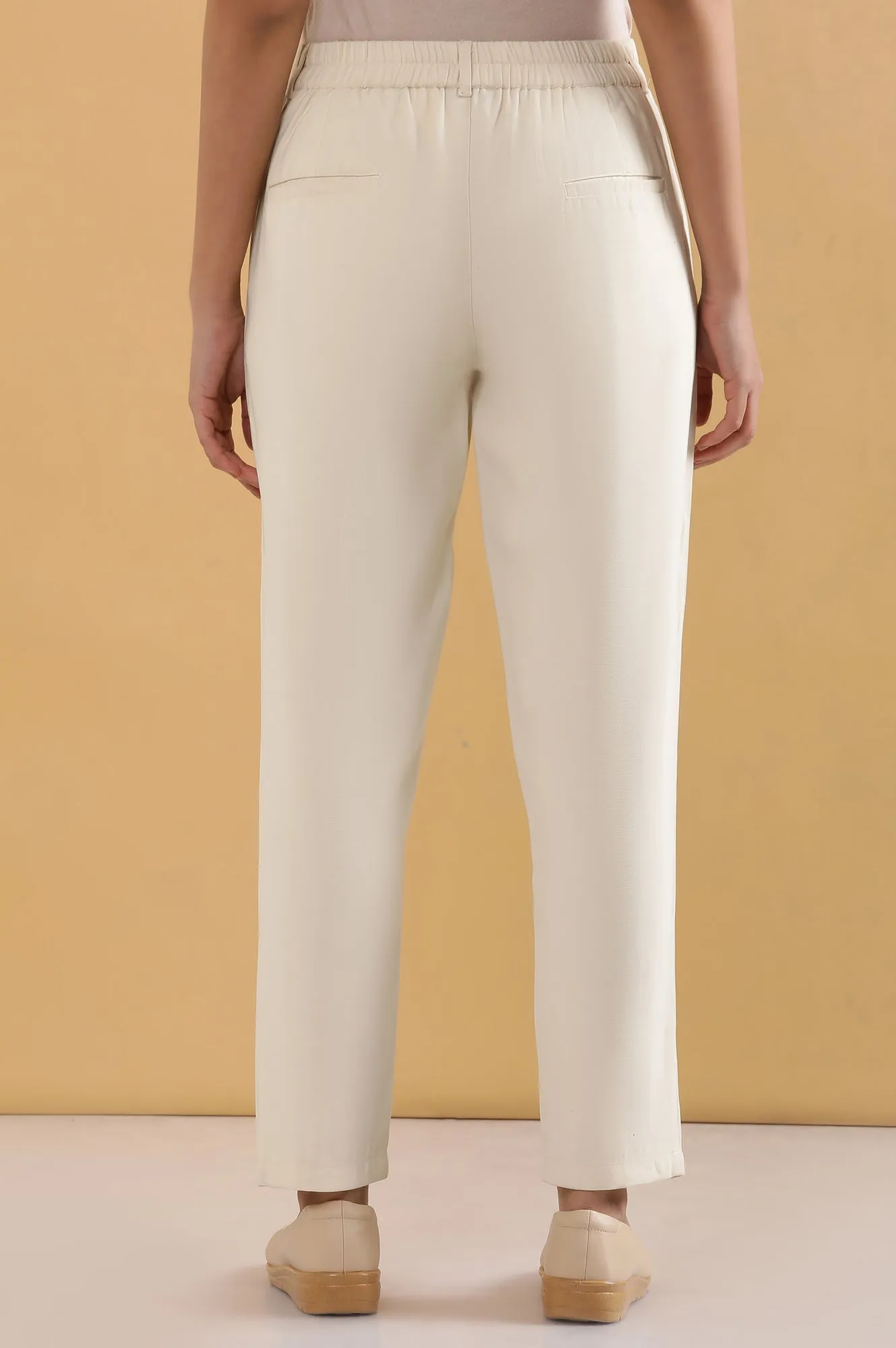 Off-White Straight Fit Trouser Pants