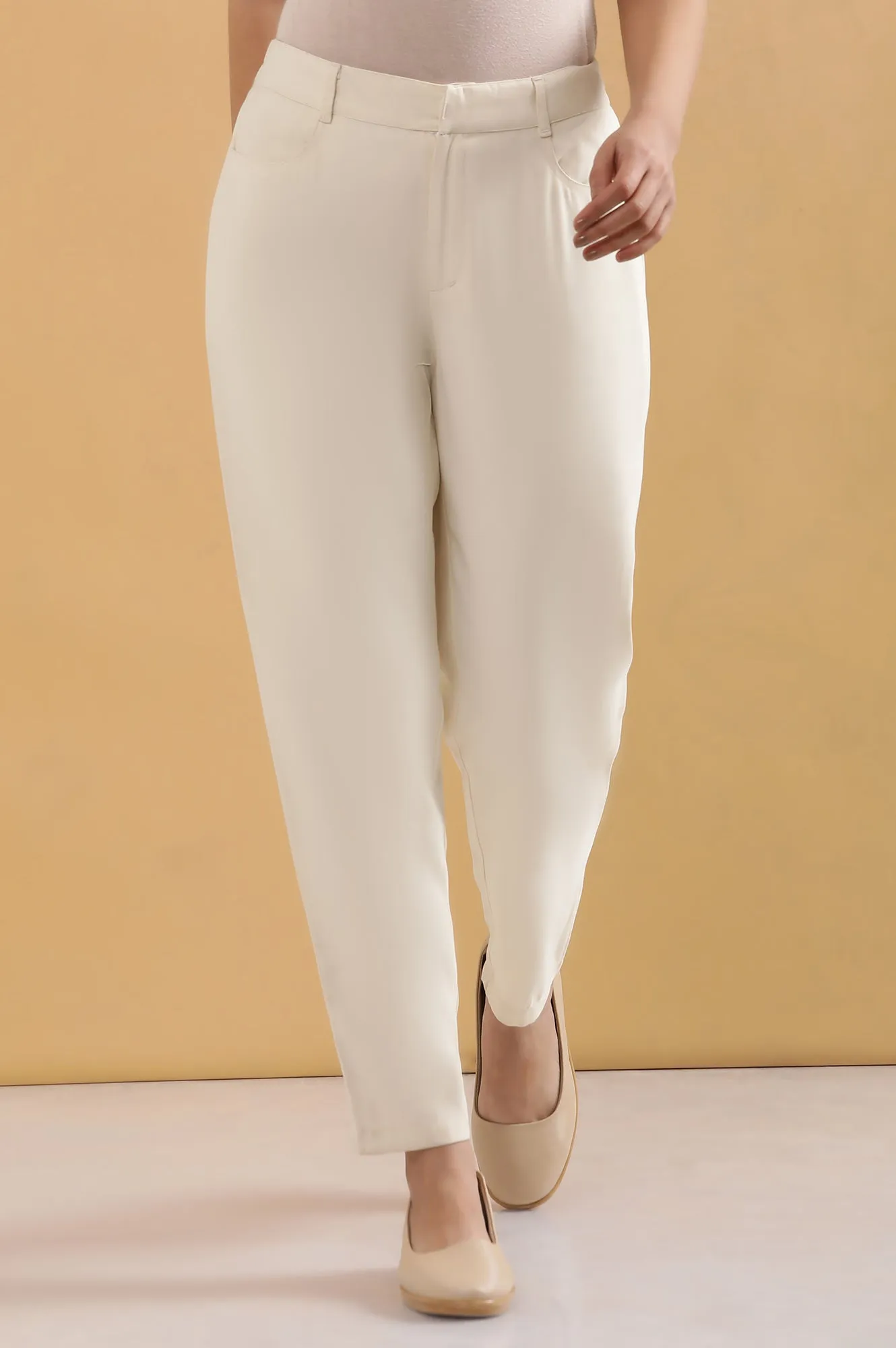 Off-White Straight Fit Trouser Pants