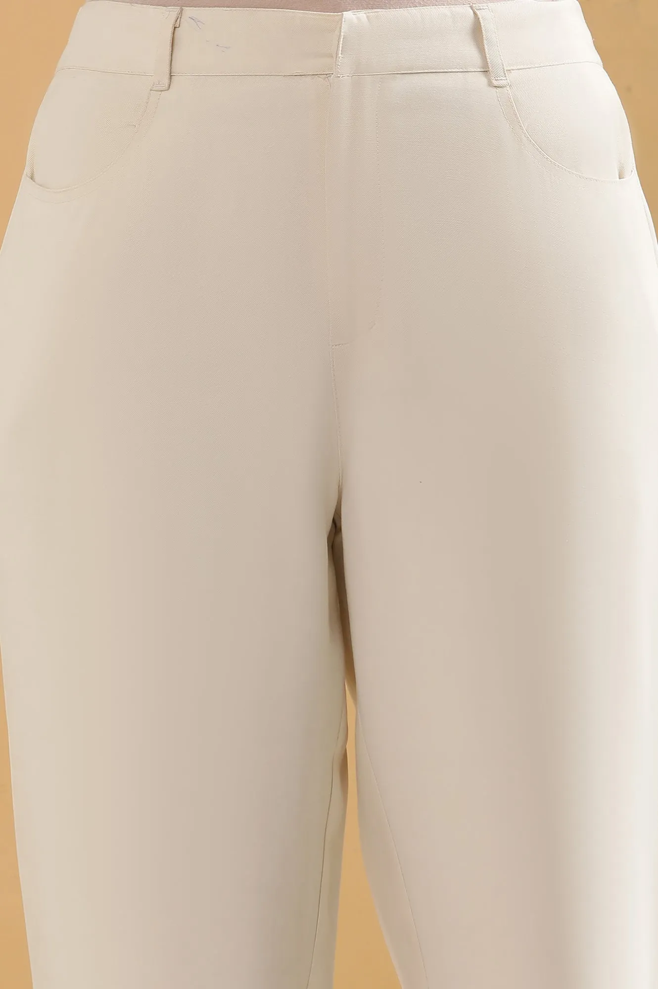 Off-White Straight Fit Trouser Pants