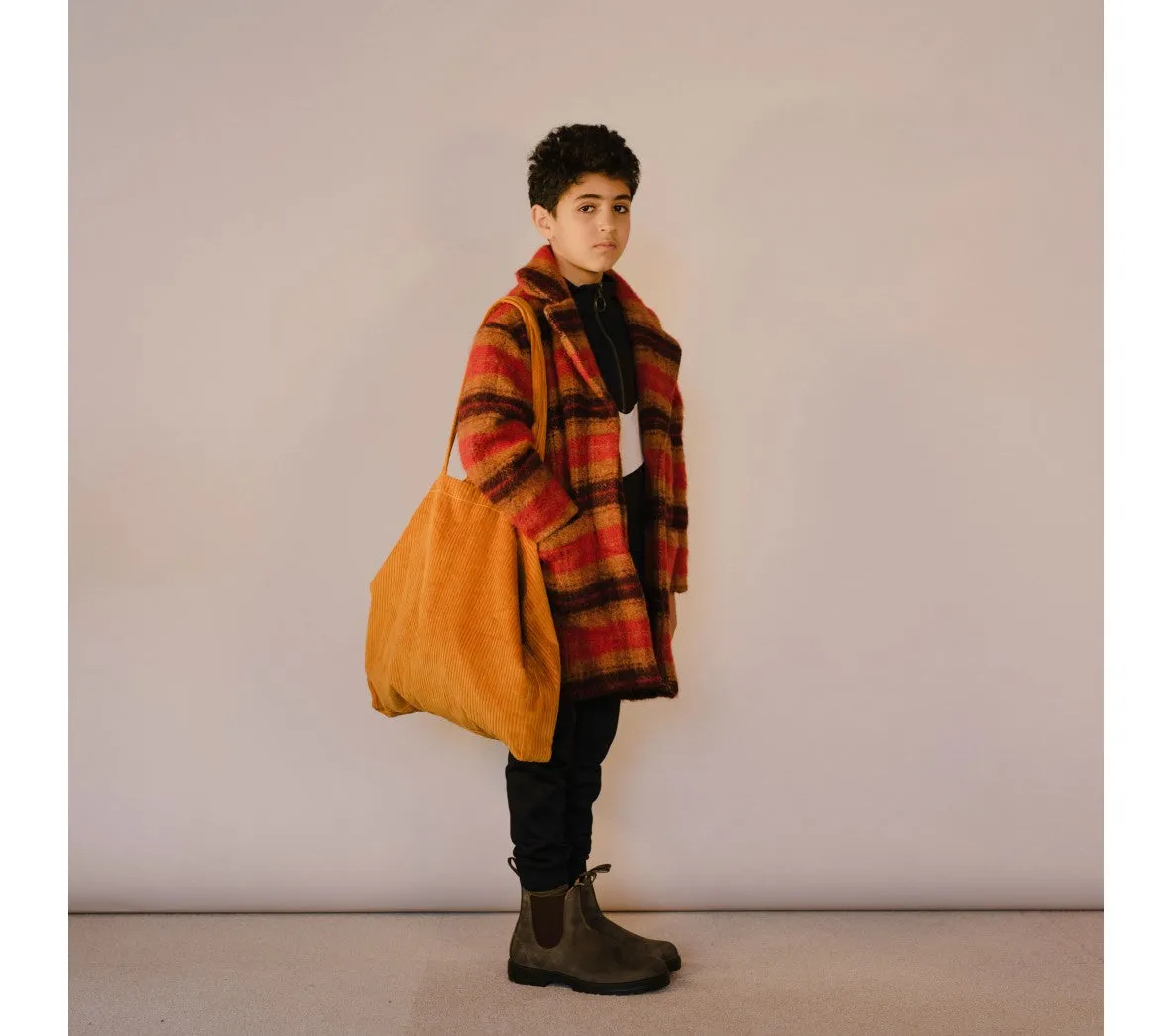 Overcoat Warm Red Check