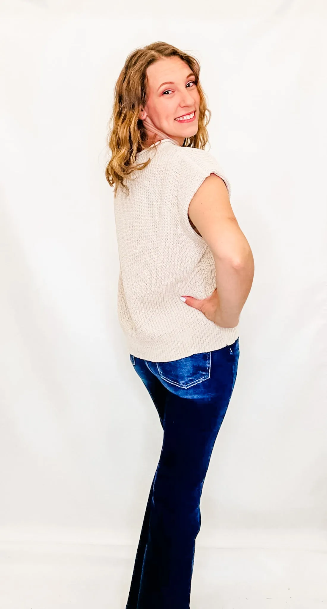 Oversized Soft Knit Sweater Vest - Variety