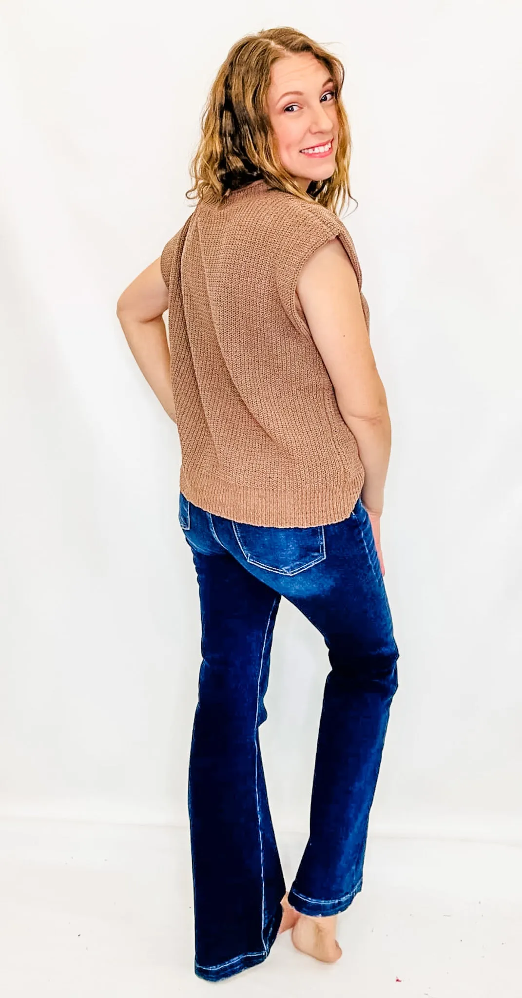 Oversized Soft Knit Sweater Vest - Variety