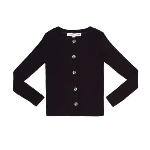 Parni Black Rhinestone Cardigan