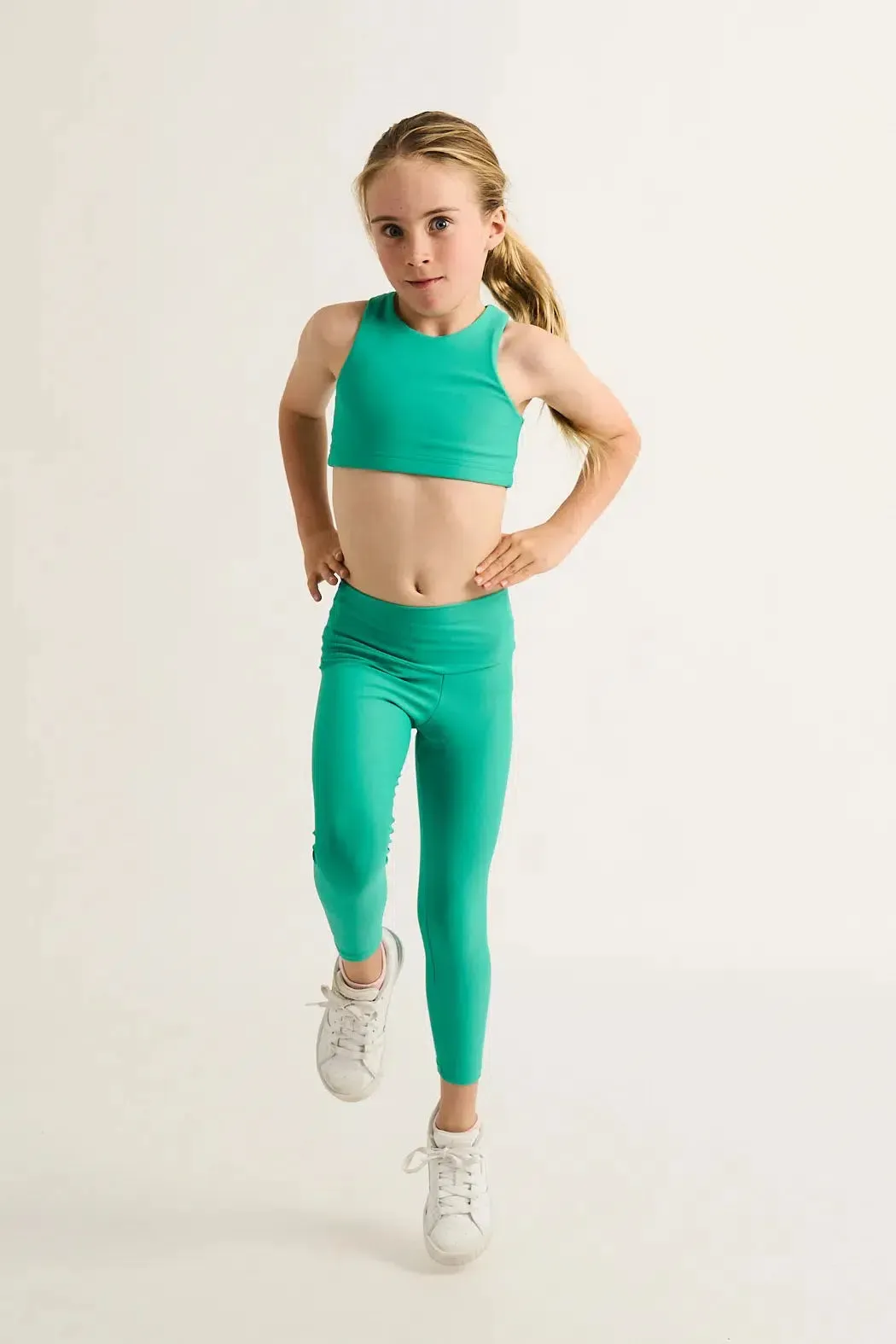 Performance Kids Leggings - Jade