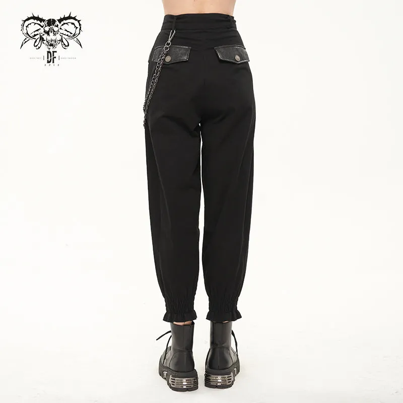 PT187 Diablo daily life functional style women punk cargo pants