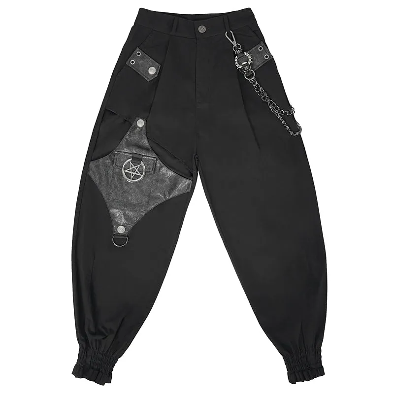 PT187 Diablo daily life functional style women punk cargo pants
