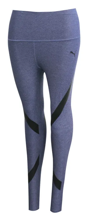 Puma Womens Power Shape Graphic Blue Fitness Leggings