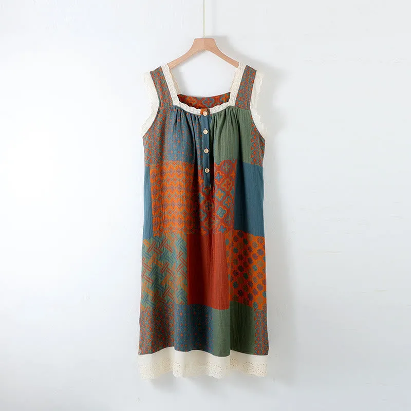 Pure Cotton Cami Padded Nightdress
