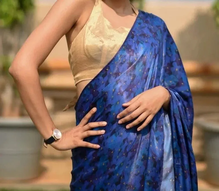 Readymade Reversible Pink Gold Silk Blouse