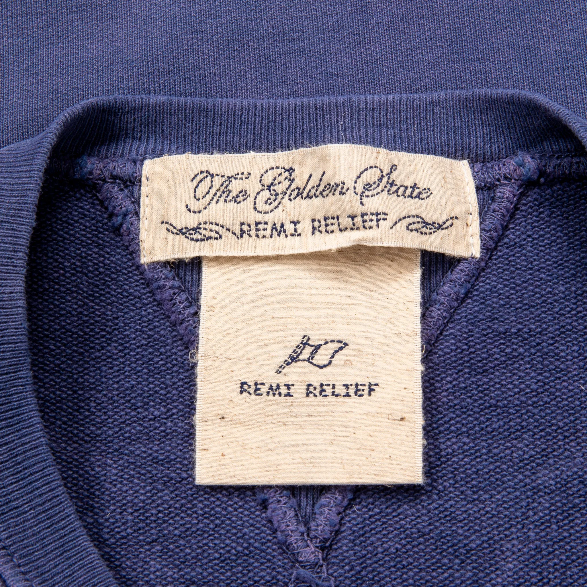 Remi Relief Special Finish Crew Neck Navy Blue