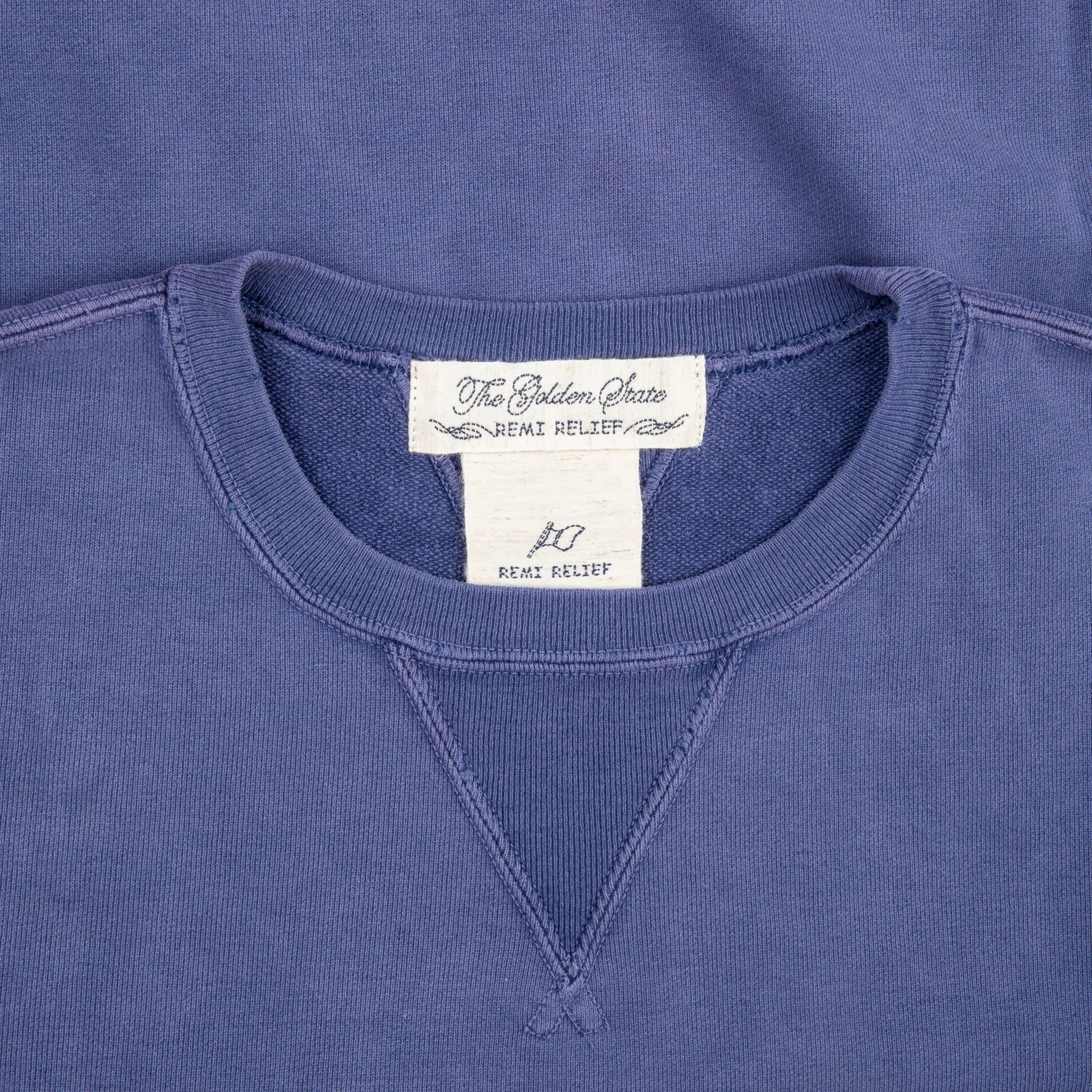 Remi Relief Special Finish Fleece Crewneck Purple Navy