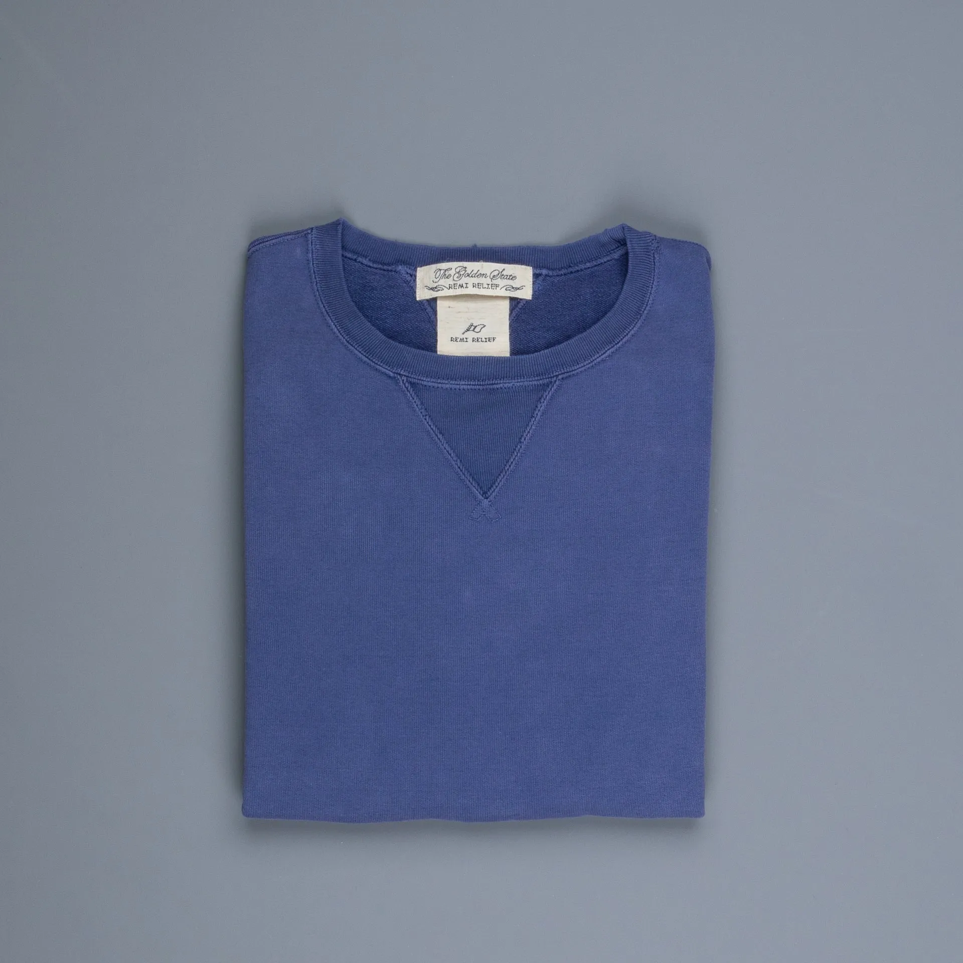Remi Relief Special Finish Fleece Crewneck Purple Navy