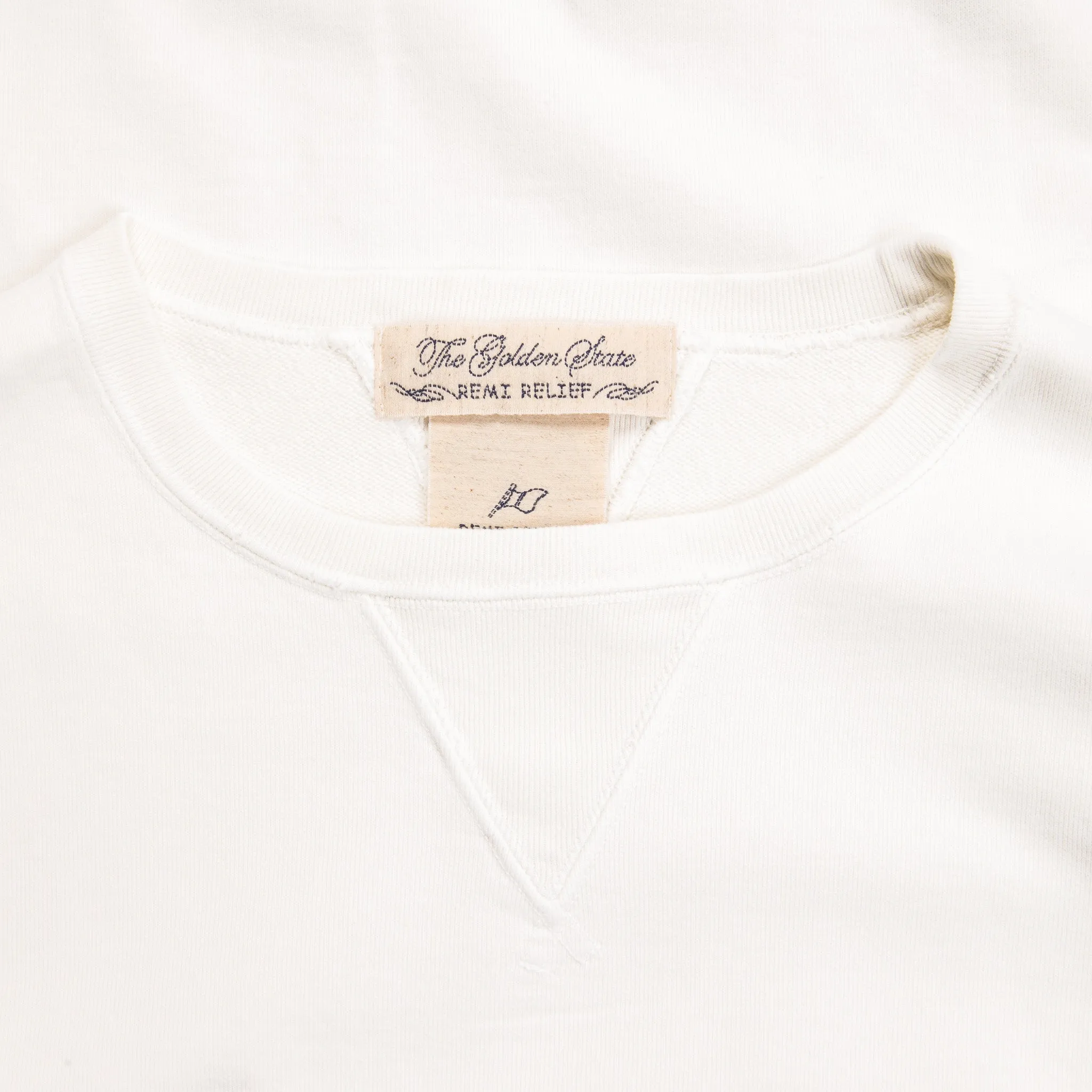 Remi Relief Special Finish Sweat Crew Neck Off-White