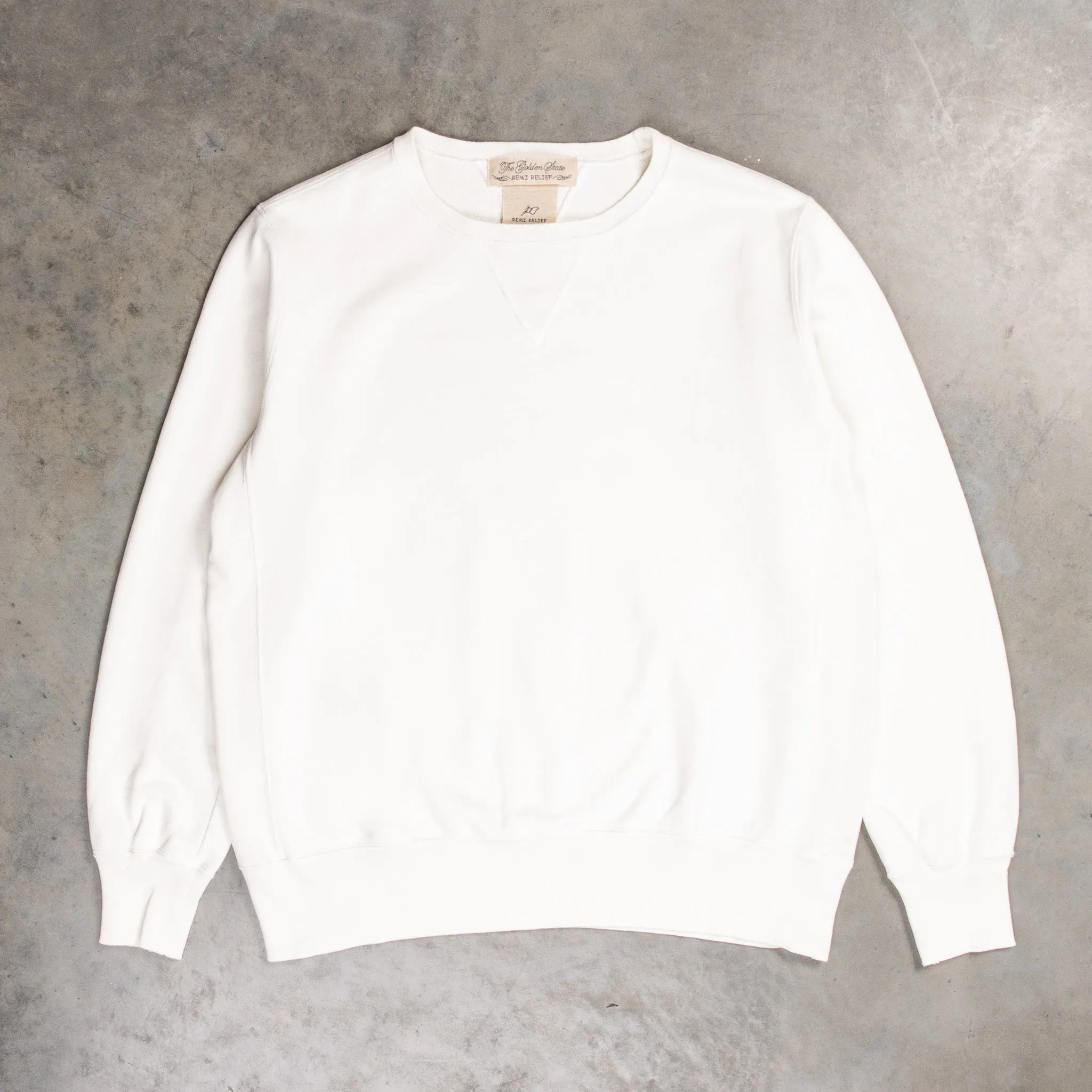 Remi Relief Special Finish Sweat Crew Neck Off-White