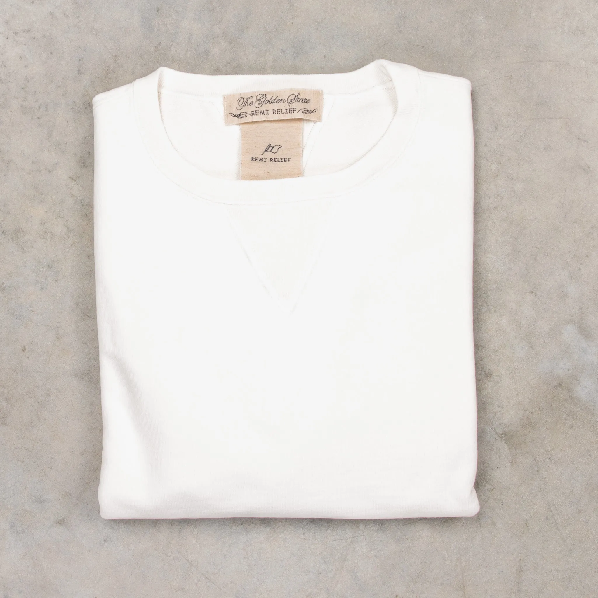 Remi Relief Special Finish Sweat Crew Neck Off-White