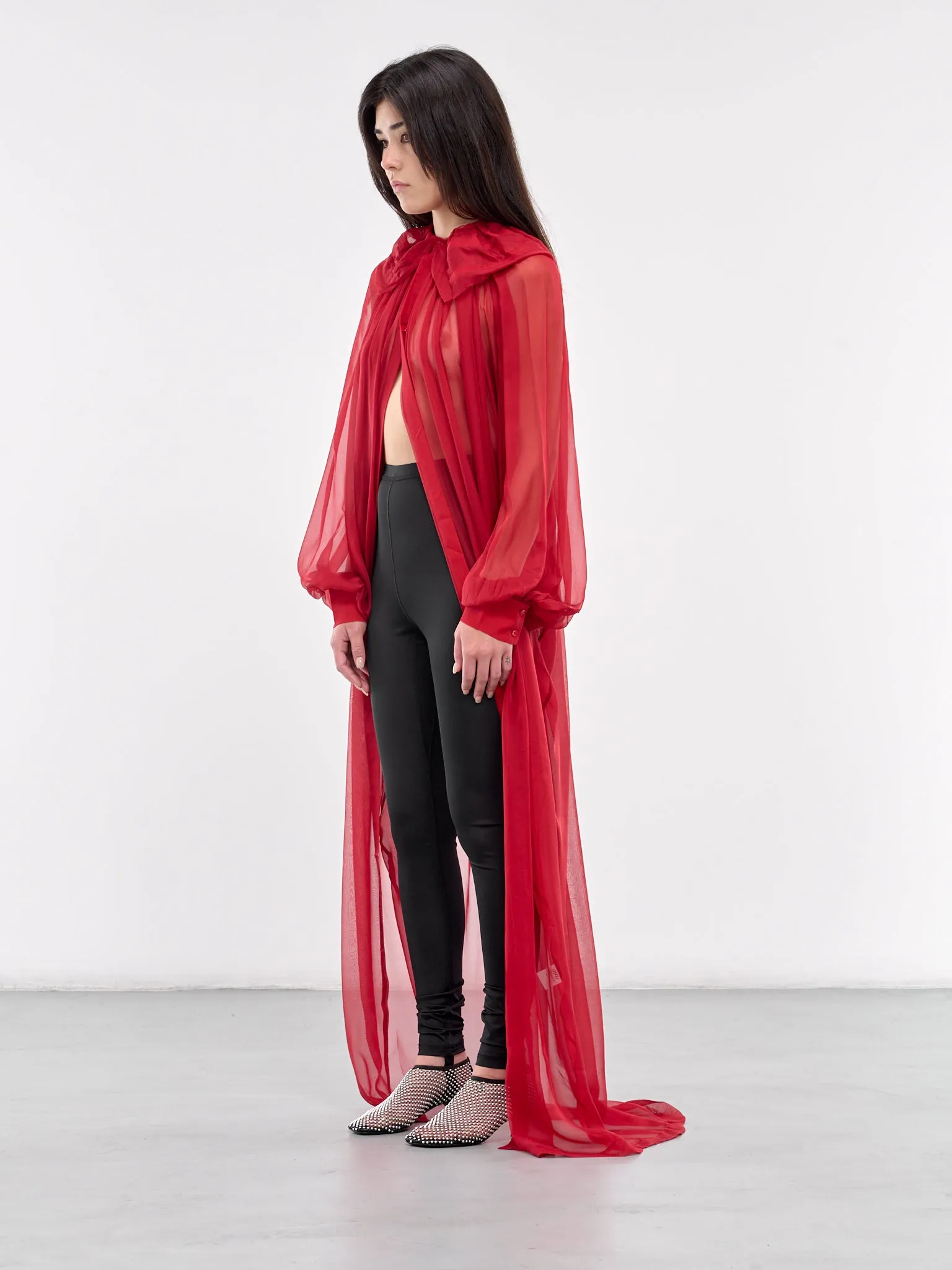 Sheer Blouse (SRT-01RE-RED)