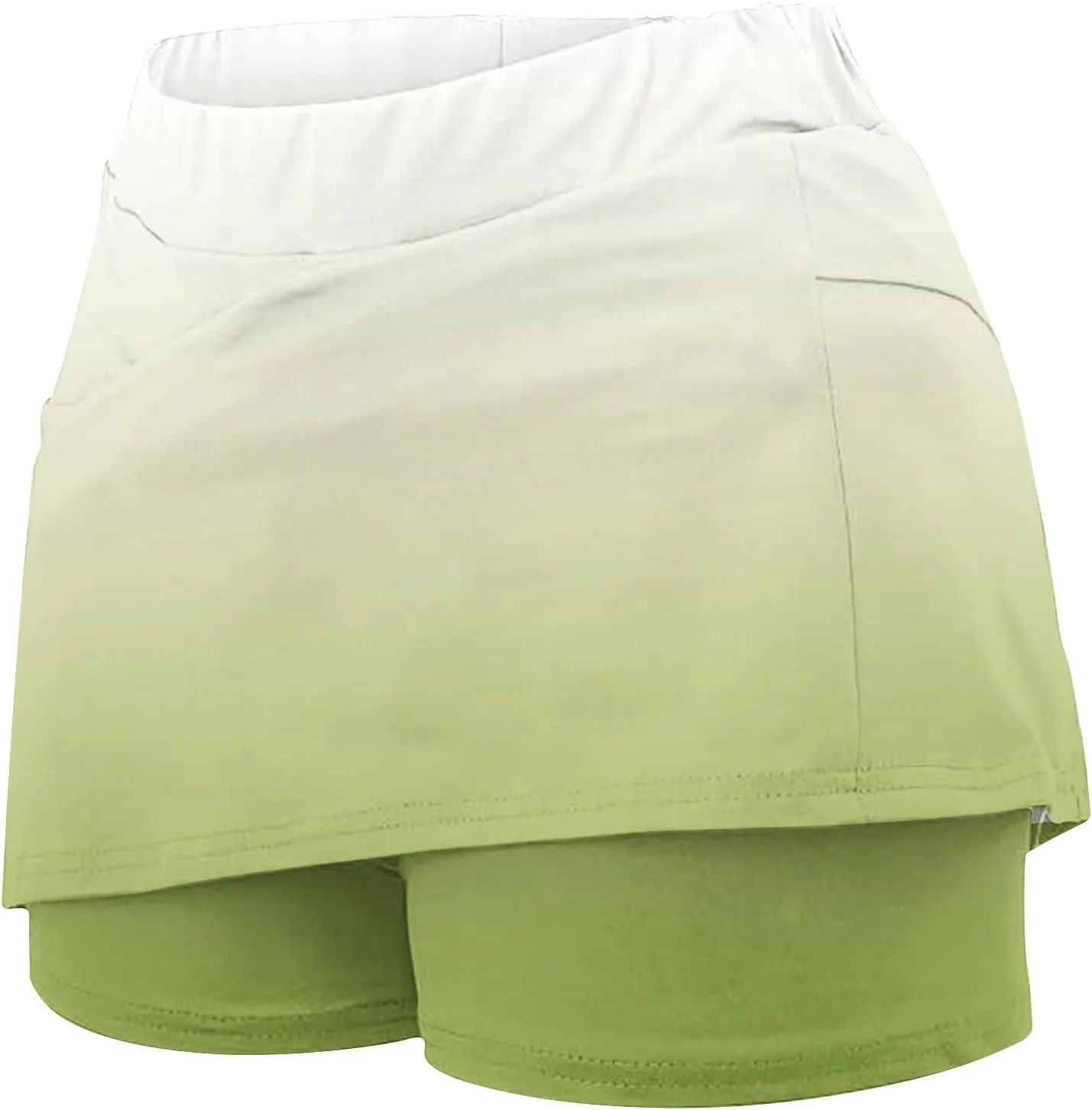 Skorts for Women Dressy Casual High Waist Skirt with Shorts Underneath Tennis Skorts with Pockets Tummy Control