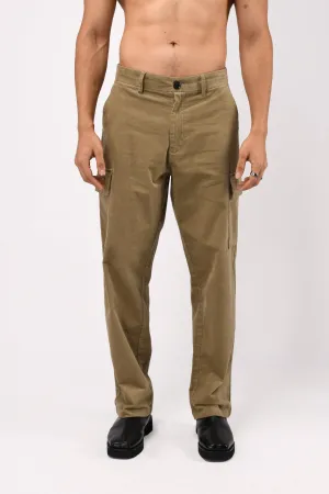 SOFT CORDUROY RELAXED CARGO PANTS IN BEIGE