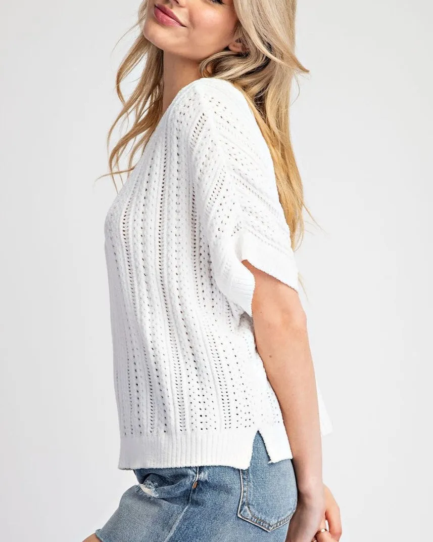 Soft Sweater Top - Off White