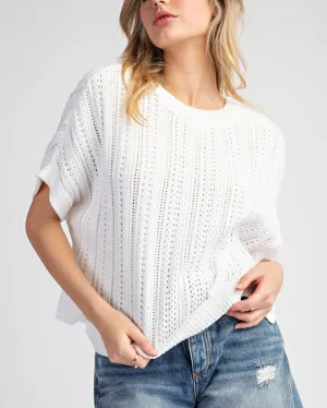 Soft Sweater Top - Off White
