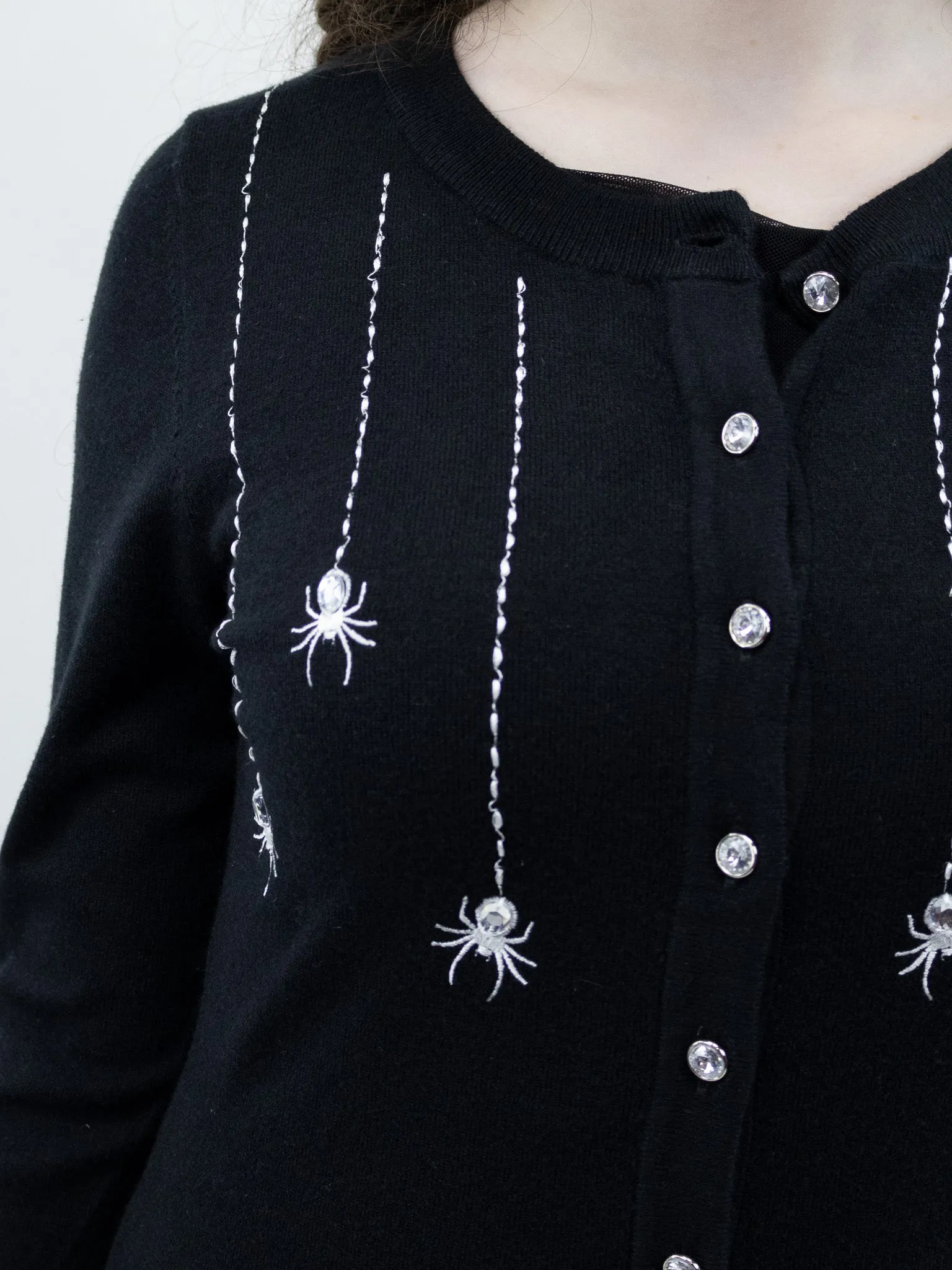 Spider's Silk Embroidered Cardigan